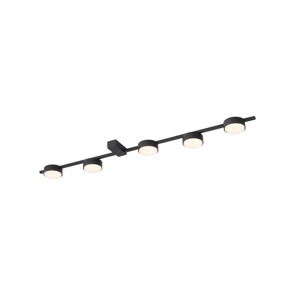 Sleek ceiling lamp Pills 5-light