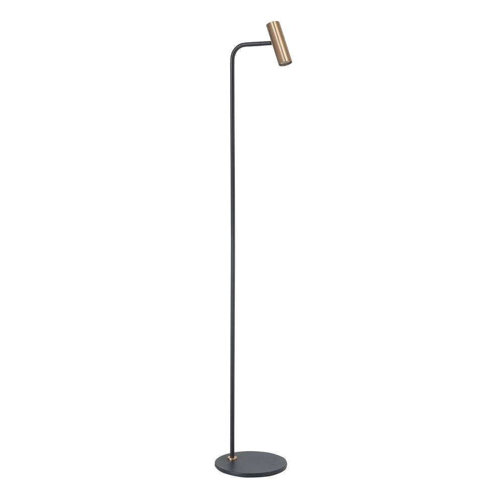 Floor lamp Trend black with brass