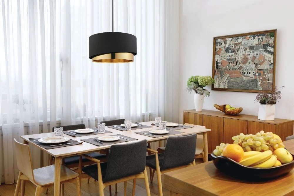 Hanging lamp black with gold Manderline Ø 45cm Stars of Light 9002759399252
