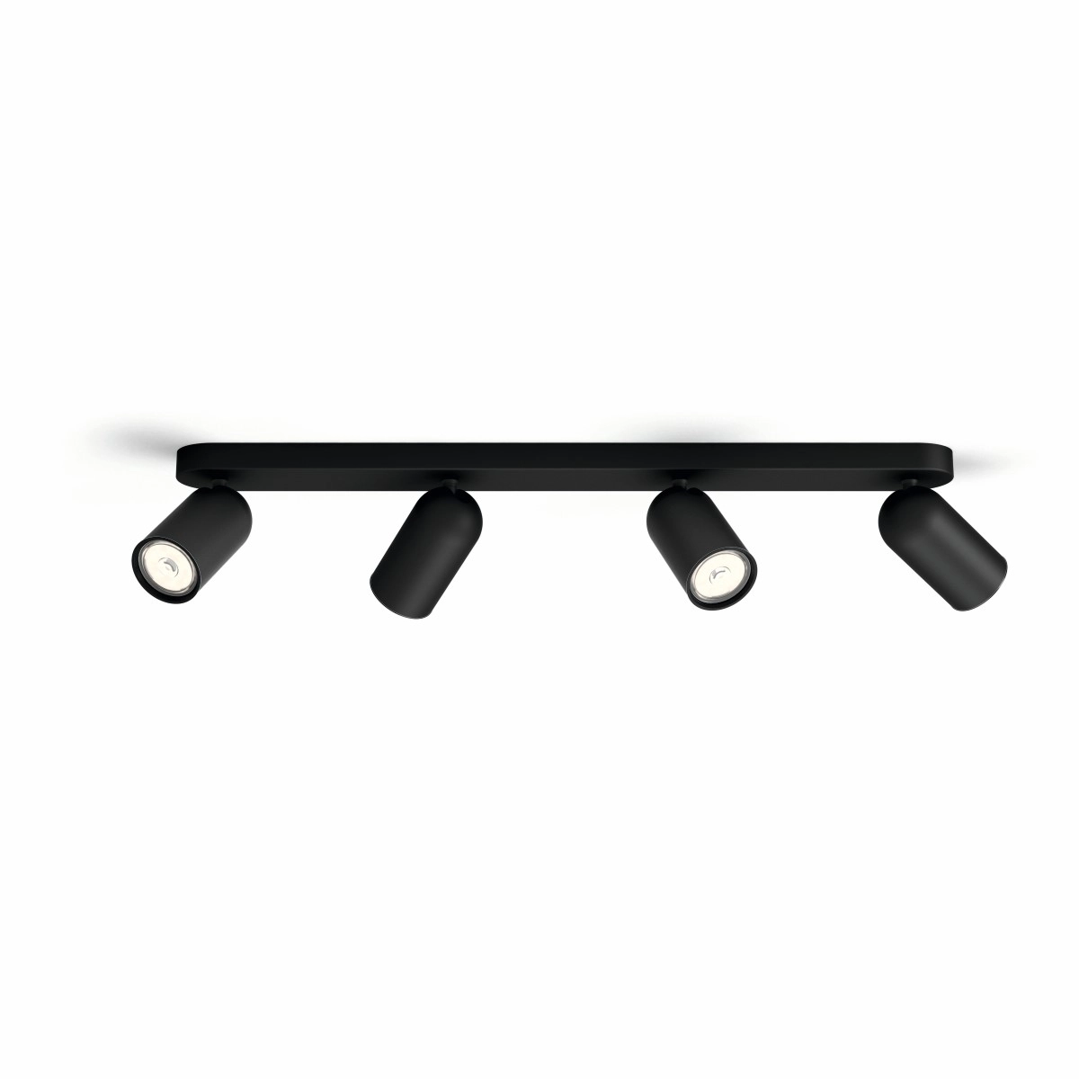 Spot lamp Pongee 4-light black Philips 8718696164877