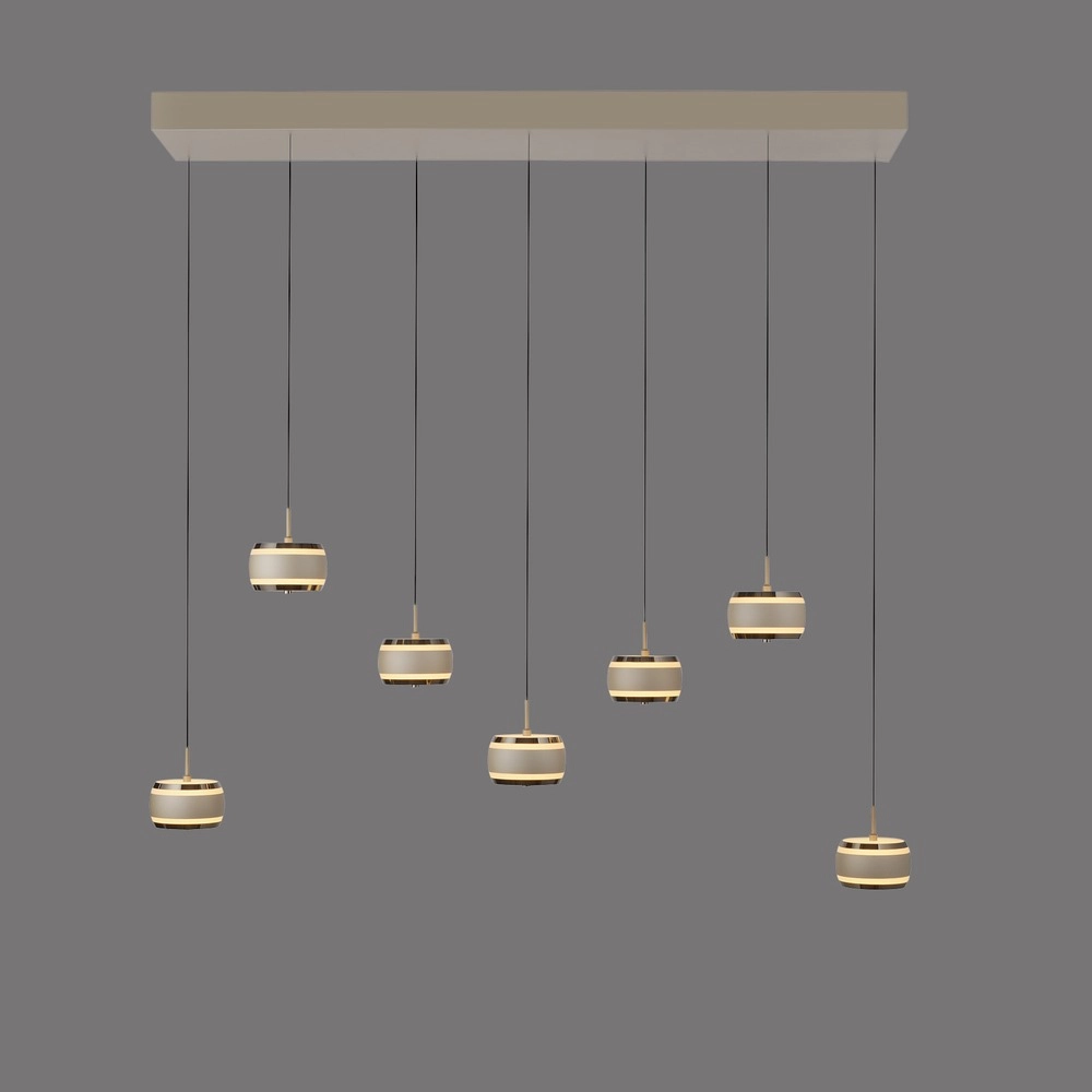 7L dining table pendant lamp Pure Falling Rings Bronce