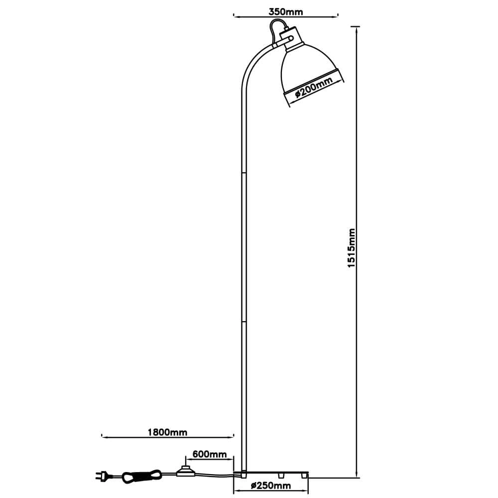 Floor lamp Erena pink Brilliant 4004353412998