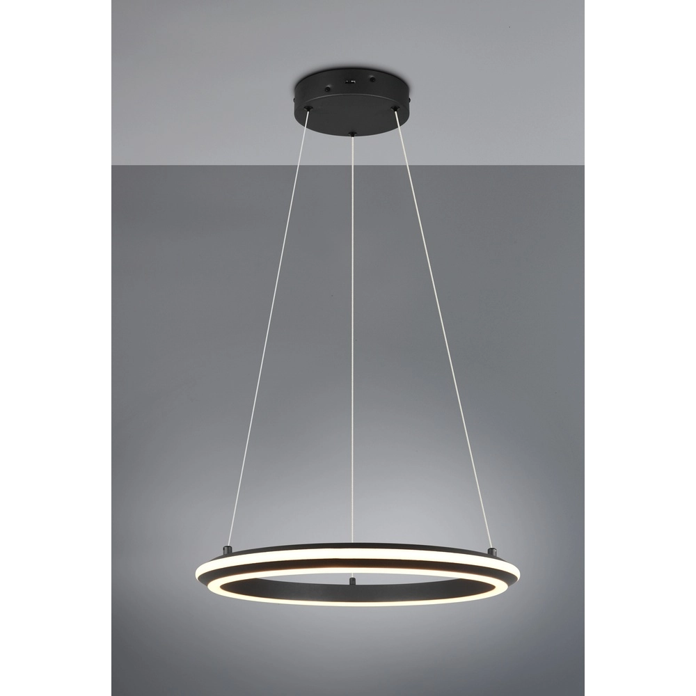 Pendant lamp Amador black Ø 45cm Trio 4017807656626