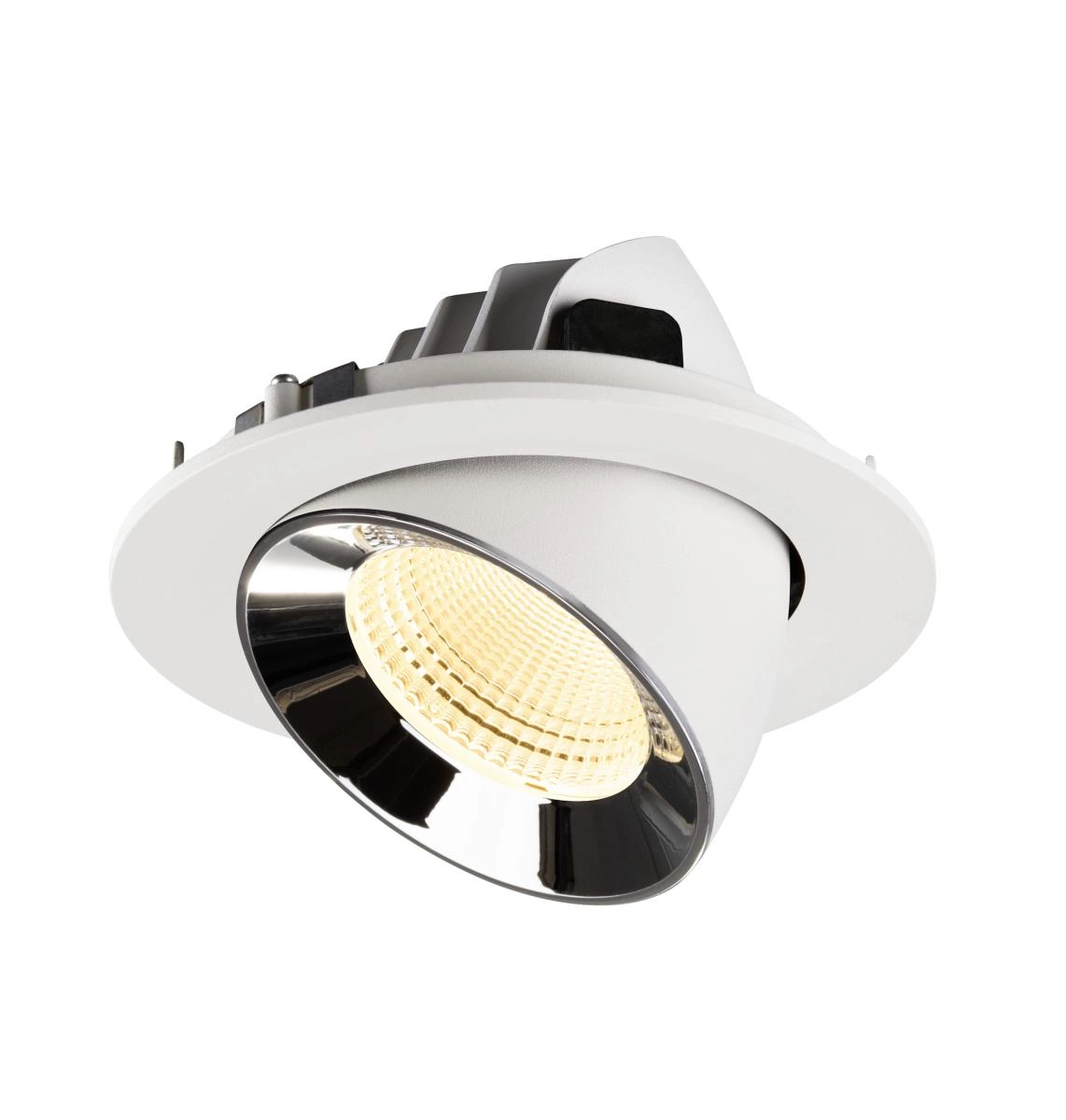 Recessed spotlight Numinos Gimble L white/chrome 3000K - 55deg SLV 4024163310161