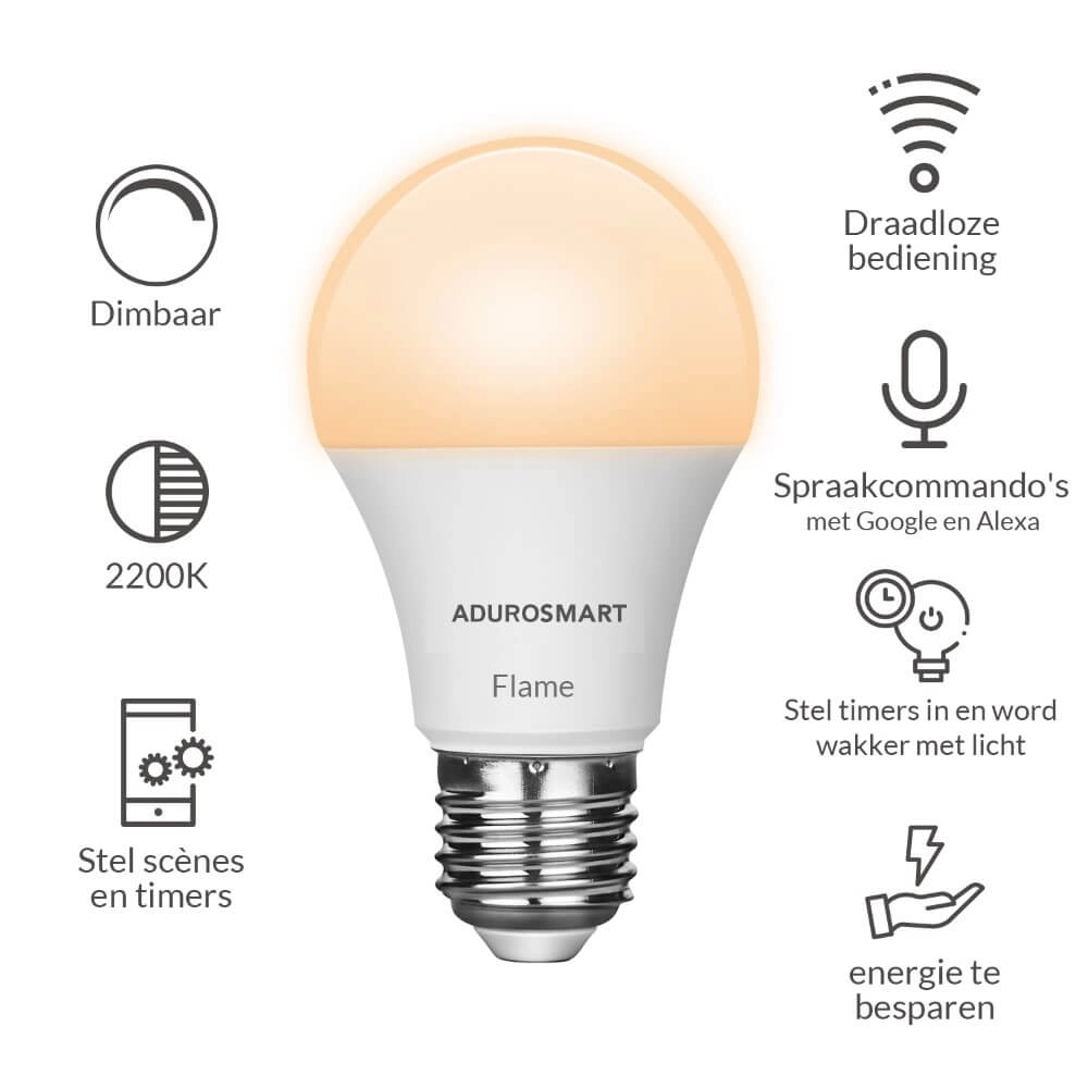 Starterpack - 1x E27 - 2200K - 1x remote AduroSmart 644558228785