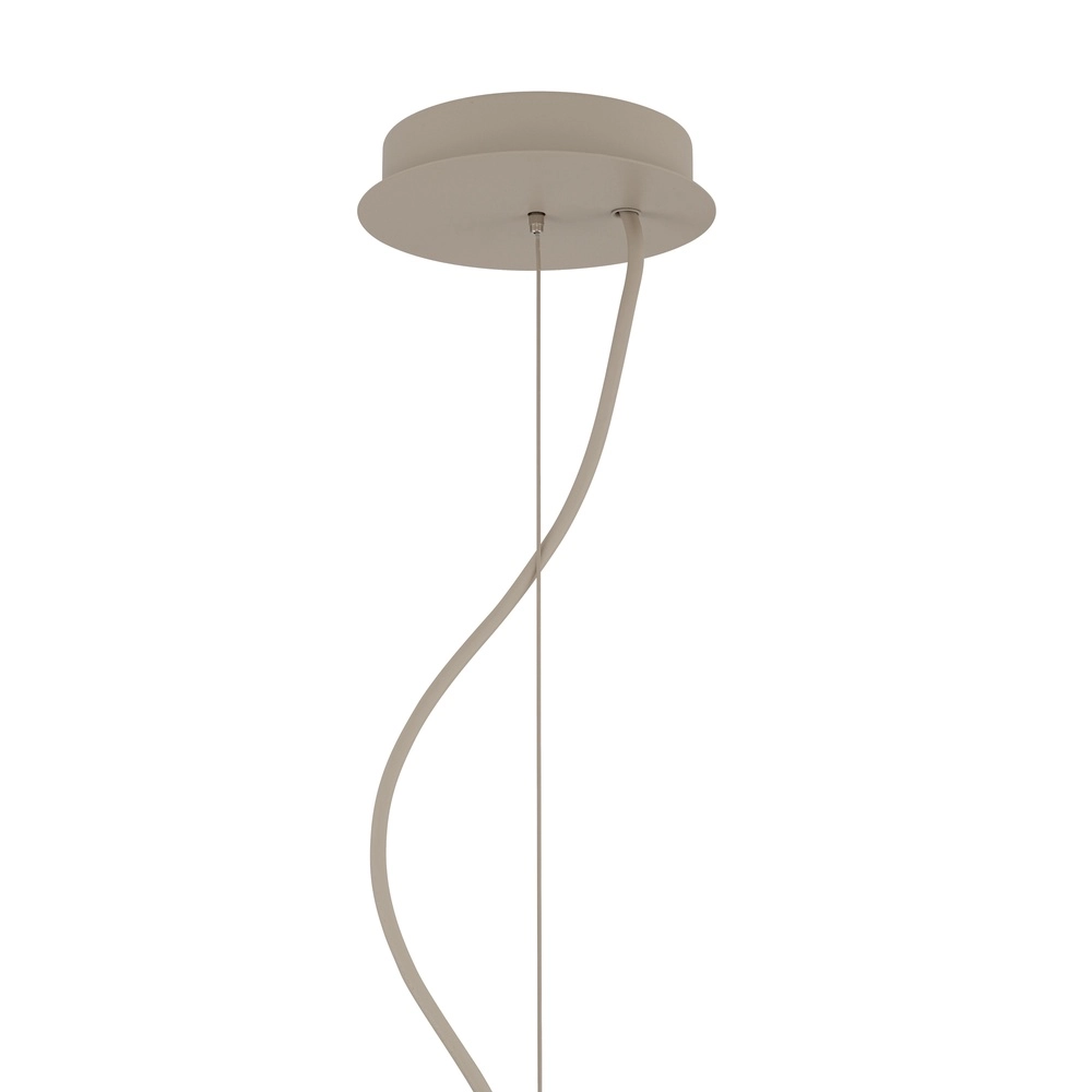 Modern chandelier Orto sand brown Ø 73cm
