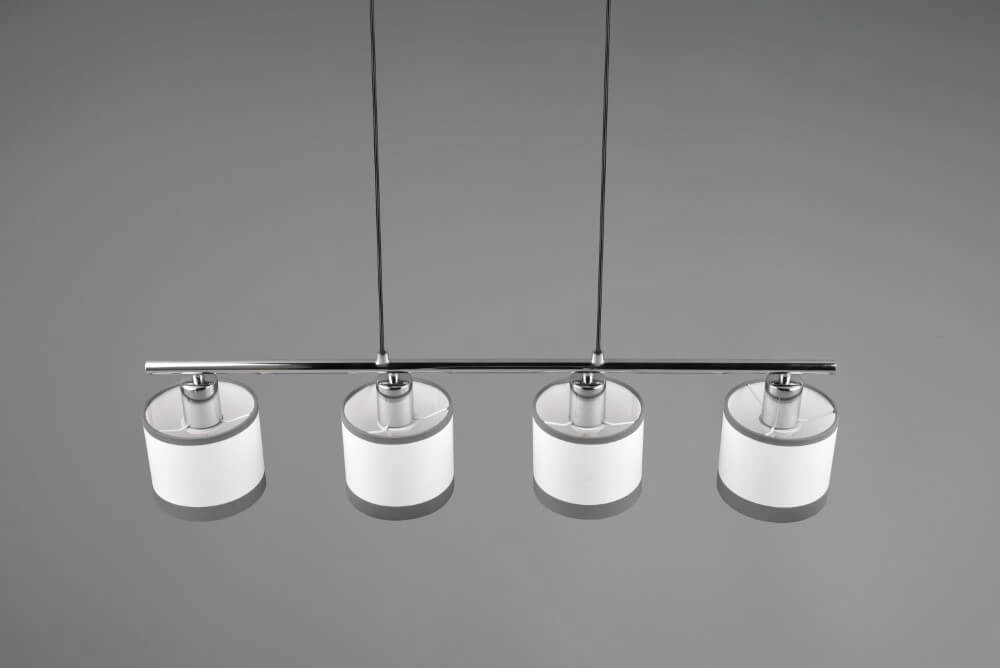 Hanging lamp Davos white 4-light Trio 4017807574265