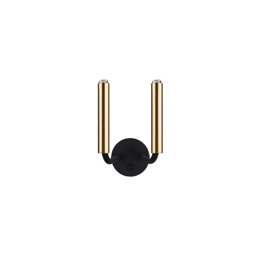 Black gold wall lamp Stalactite 2-light