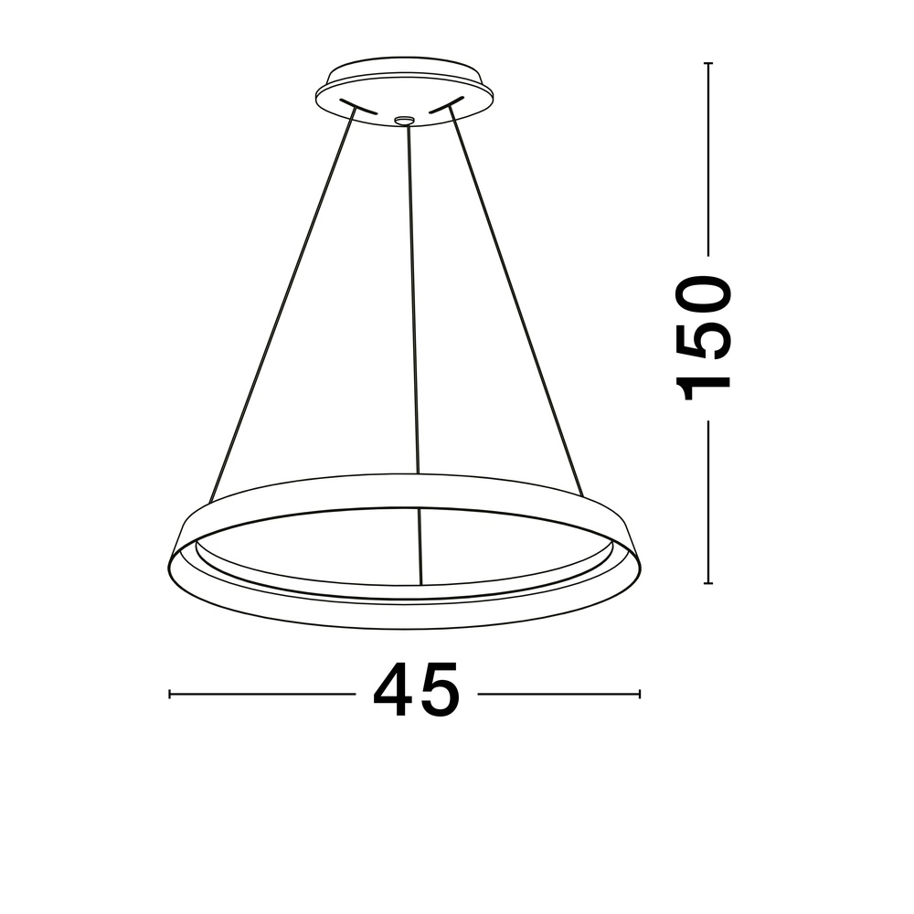 Design pendant lamp Ormi Ø 45cm coffee brown Lyora 5212017470379