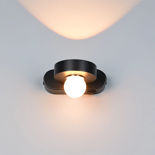 Wall lamp Arpino black 15cm Trio 4017807683639