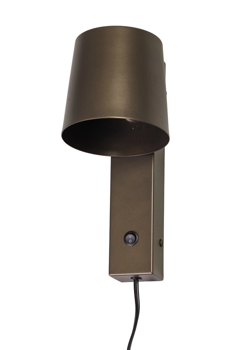 Bed reading lamp Priscilla Anodic Brown