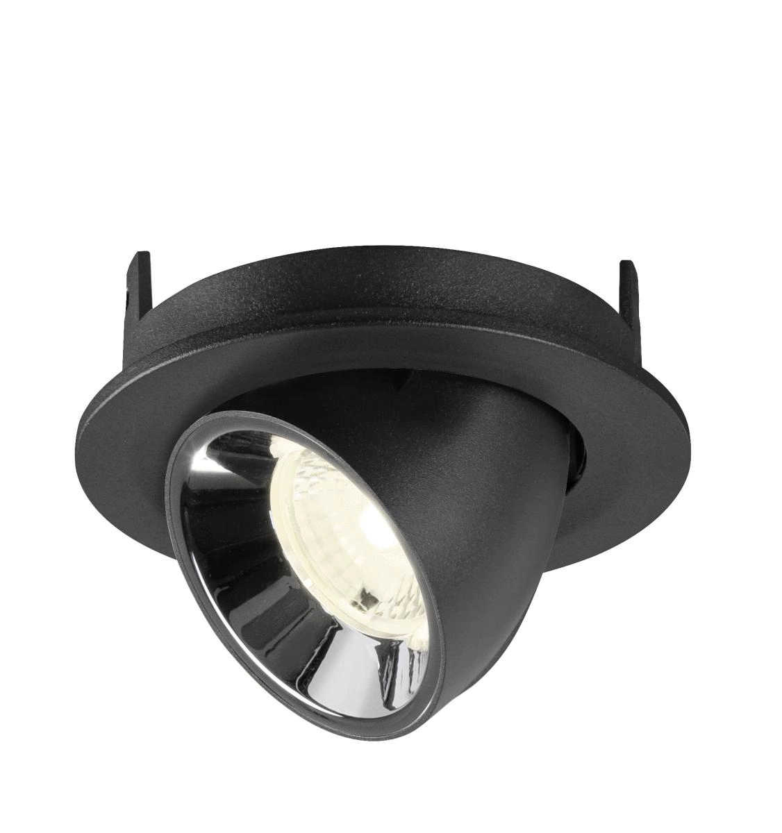 Recessed spotlight Numinos Gimble S black/chrome 4000K - 40deg SLV 4024163313346