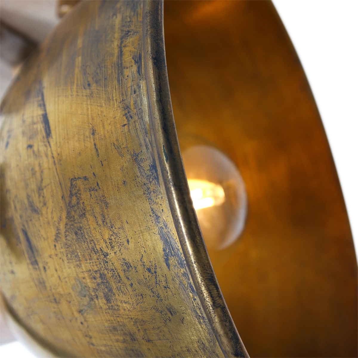 Industrial ceiling lamp Gearwood Bronze with wood Steinhauer 8712746135022