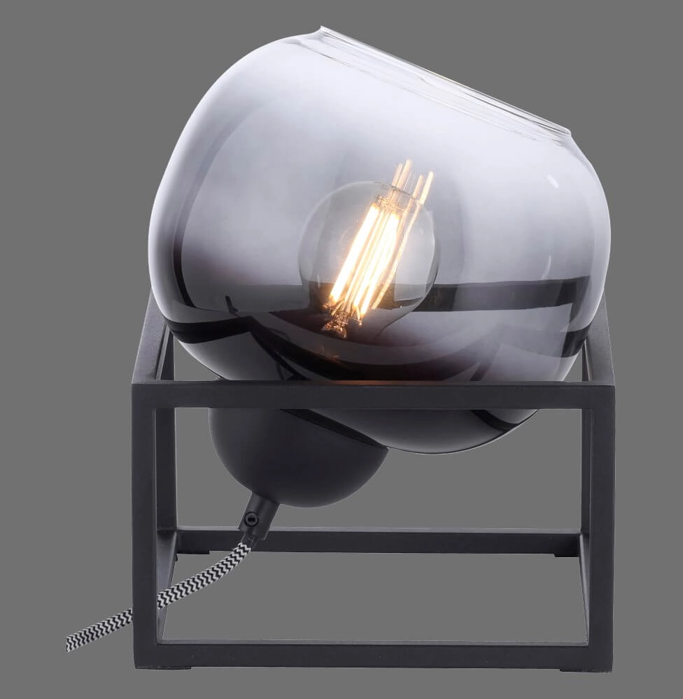 Black table lamp Zea Just Light 4043689993771