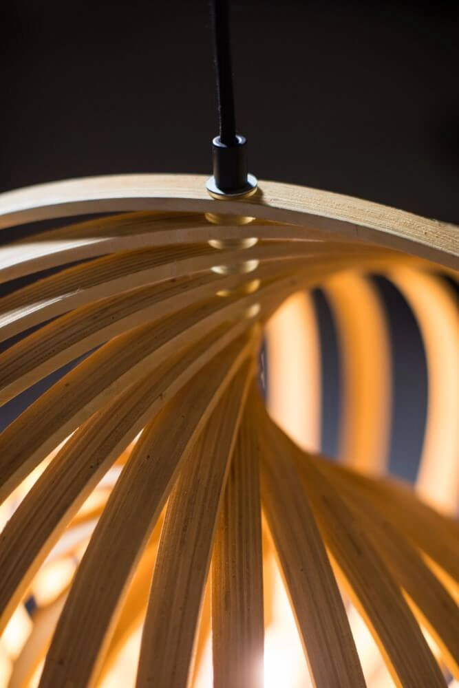 Wooden pendant lamp Woody Ø 43.5cm ETH 8720195305323