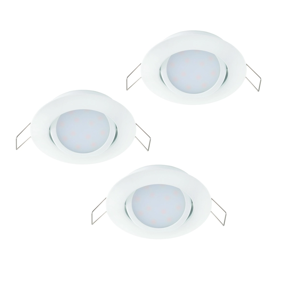 Set of 3 recessed spotlights Edith white