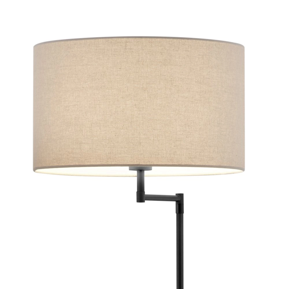 Reading lamp Claas Table black with wood brown and gray Trio 4017807423228