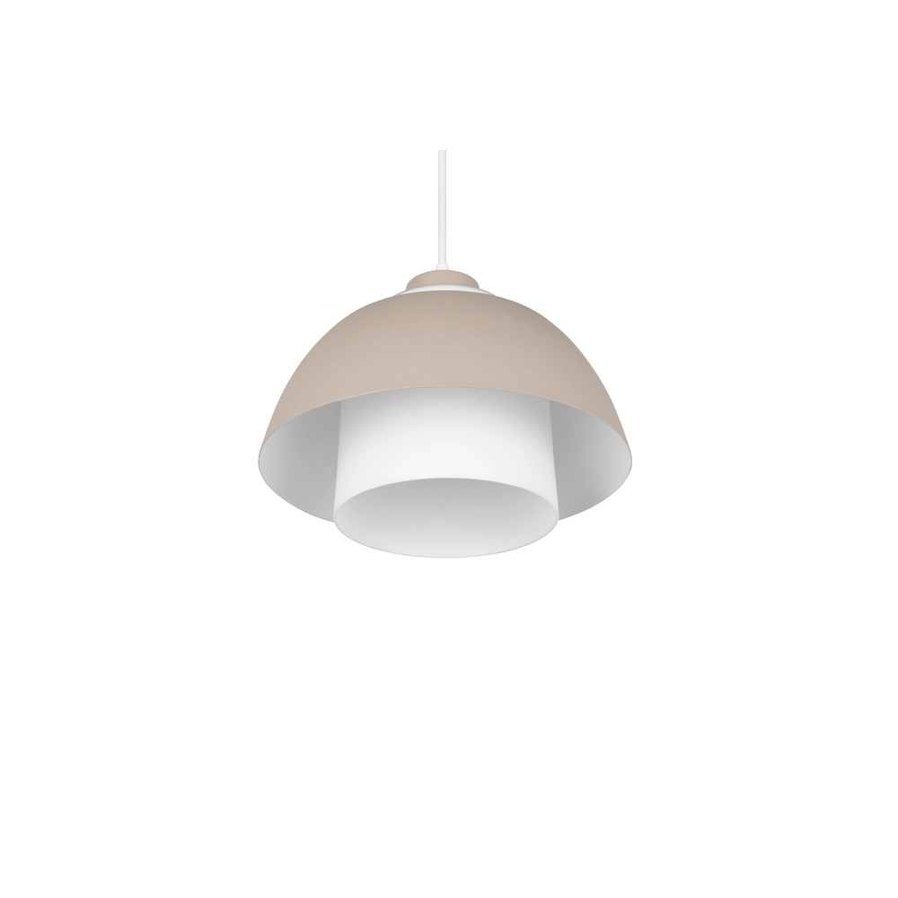 Design pendant lamp Tilos sand brown Ø 30cm Trio 4017807690118
