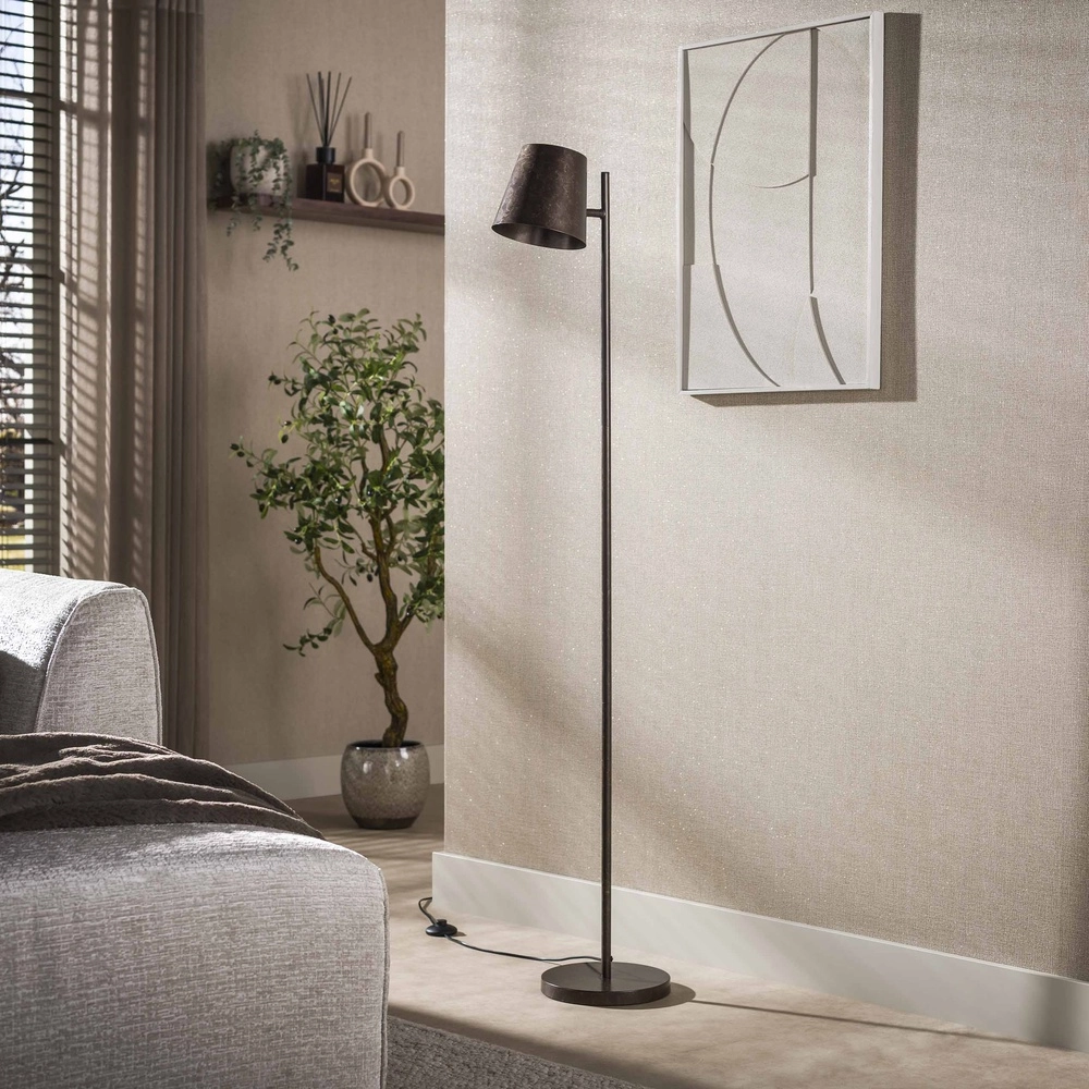 Metal Floor Lamp Flex 157cm - Urban Brown Lyora 8716803512481