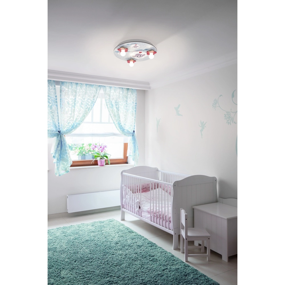 Children's room ceiling lamp Lalelu white with sheep Eglo 9002759977054