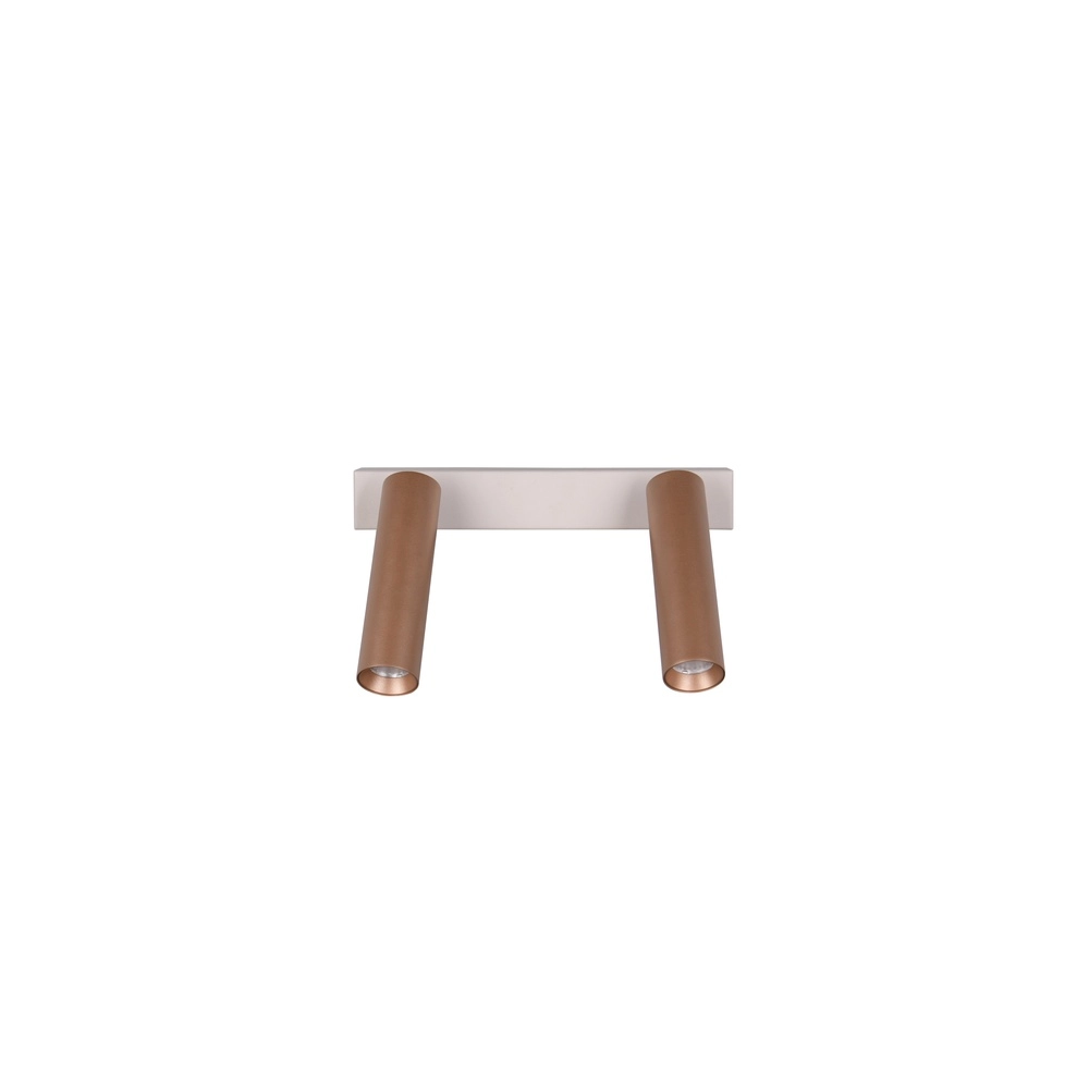 2-light surface-mounted spotlight Ambala mocha brown Trio 4017807656084