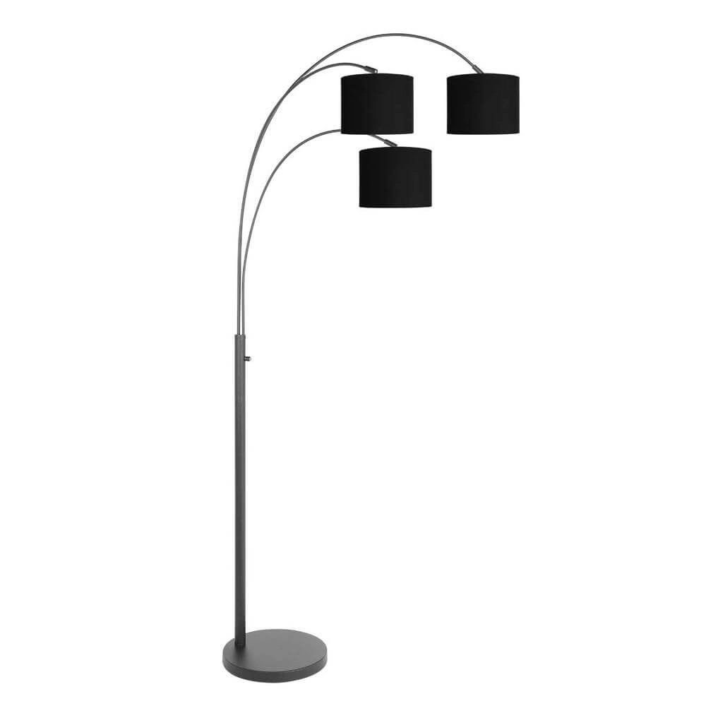 Floor lamp Sparkled light with black hoods