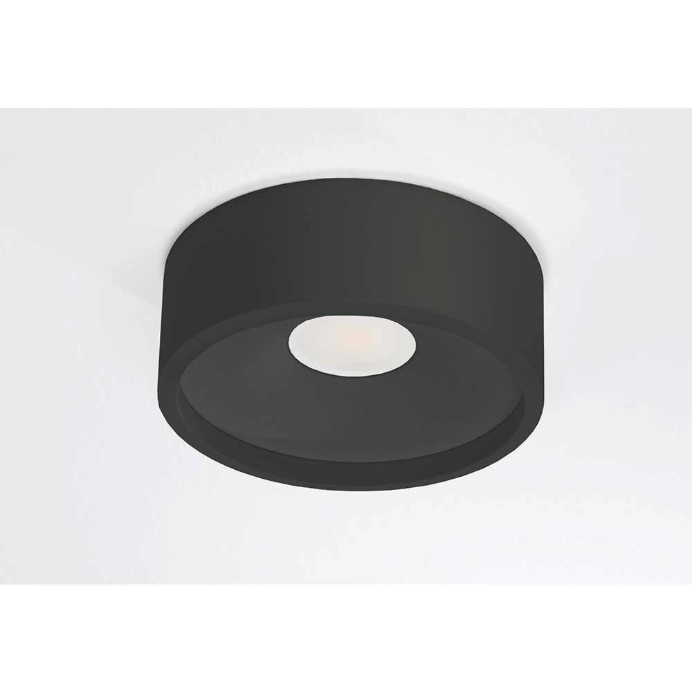 Black ceiling lamp Orlando Ø 14cm