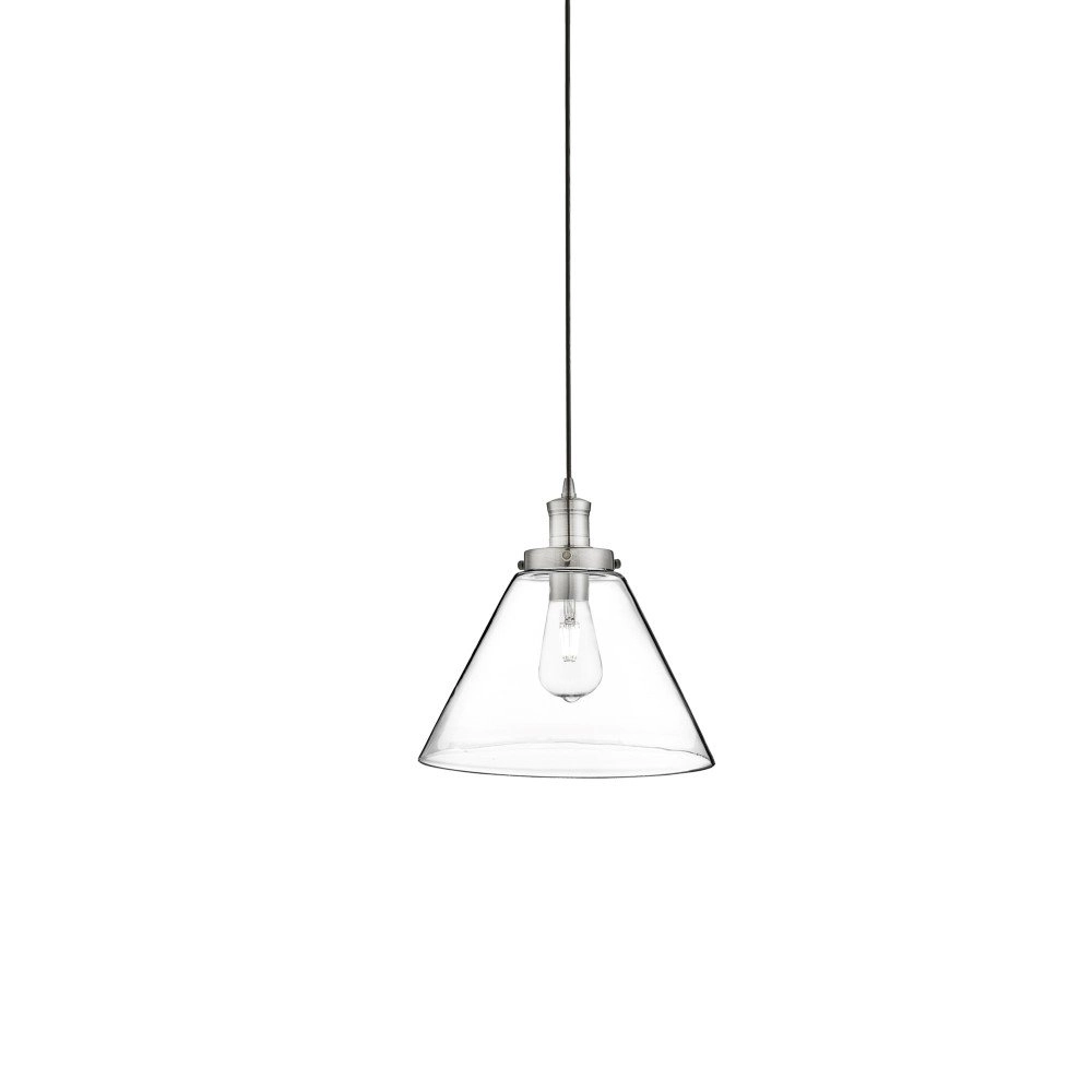 Pendant lamp Pyramid Ø 29cm matt silver