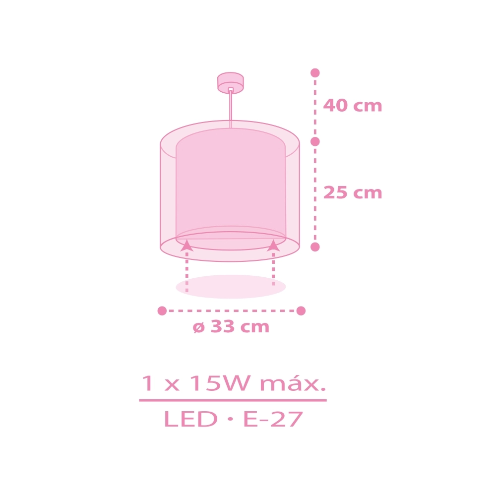 Pendant lamp Hello Kitty & Friends pink Dalber 8420406412528
