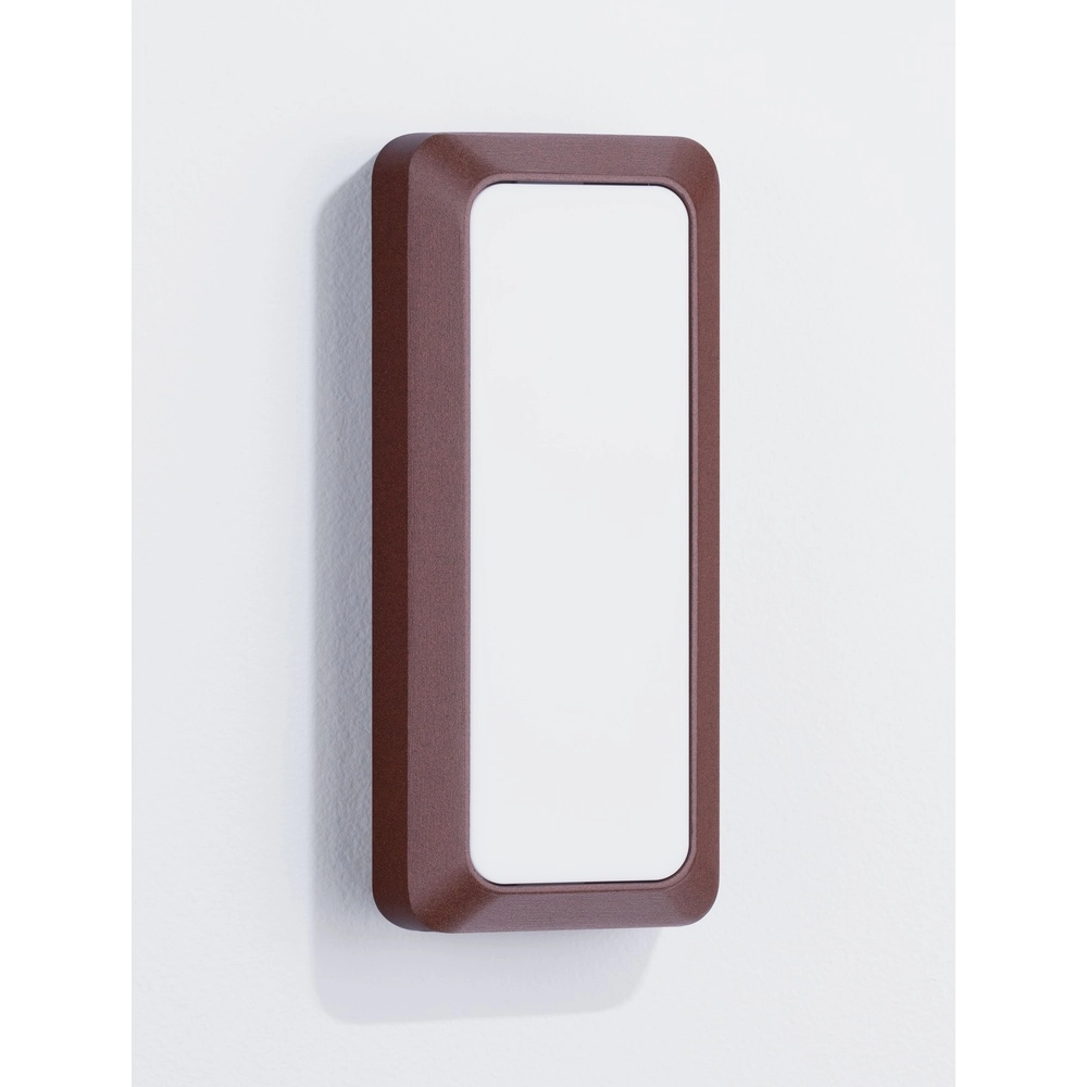 Wall lamp Appia rectangle rust brown Lyora 5212017449610
