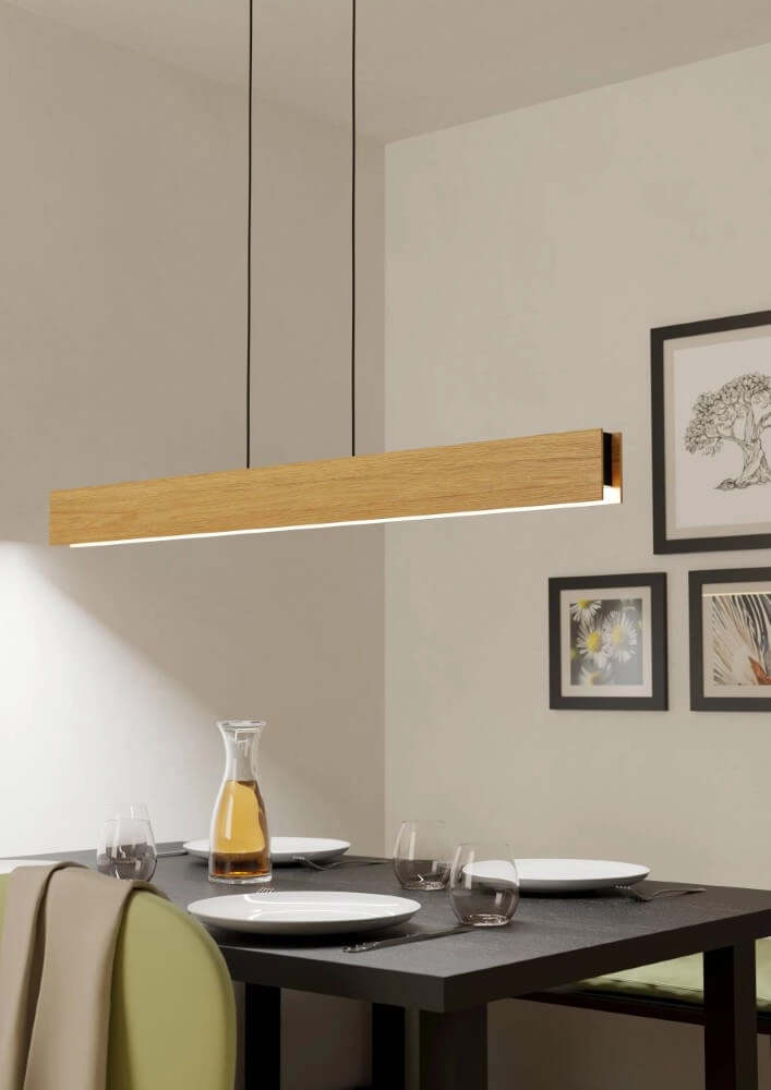 Wooden pendant lamp Anchorena-Z 123cm Eglo 9008606243679