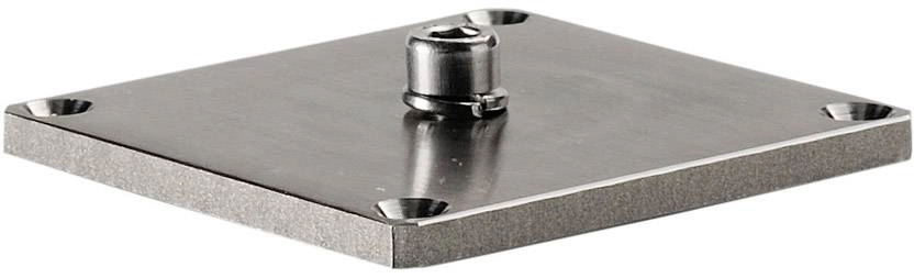 Front mounting plate Dasar Led metallic gray