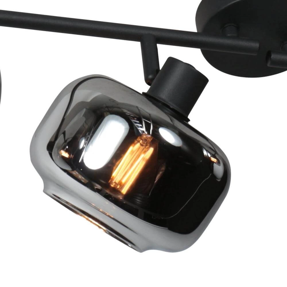 Black ceiling lamp Tenebris 4-light Steinhauer 8712746178135