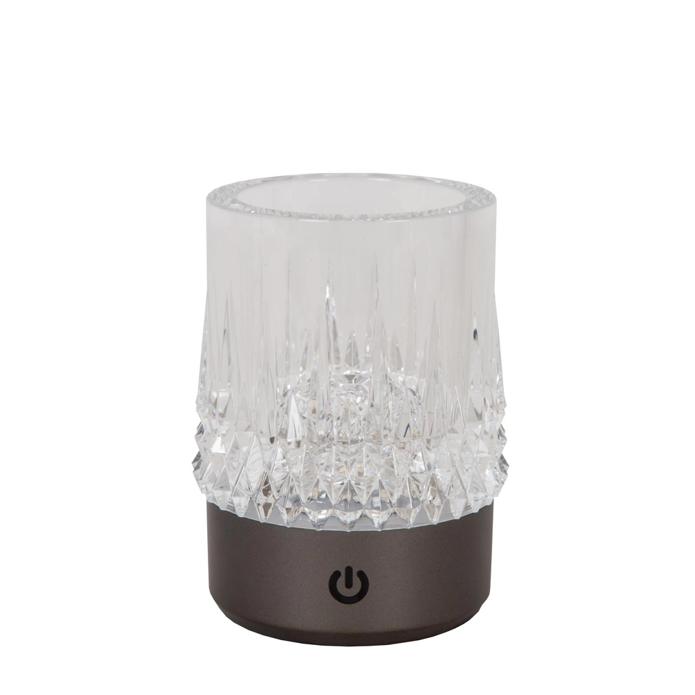 Rechargeable table lamps Lily Set of 3 chrome