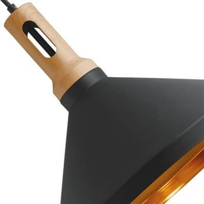 Black pendant lamp Pendants Ø 35cm Searchlight 5053423057866