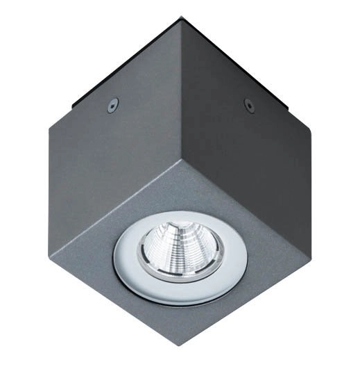 LED ceiling spotlight Plound 15w - 3000K - 10cm anthracite