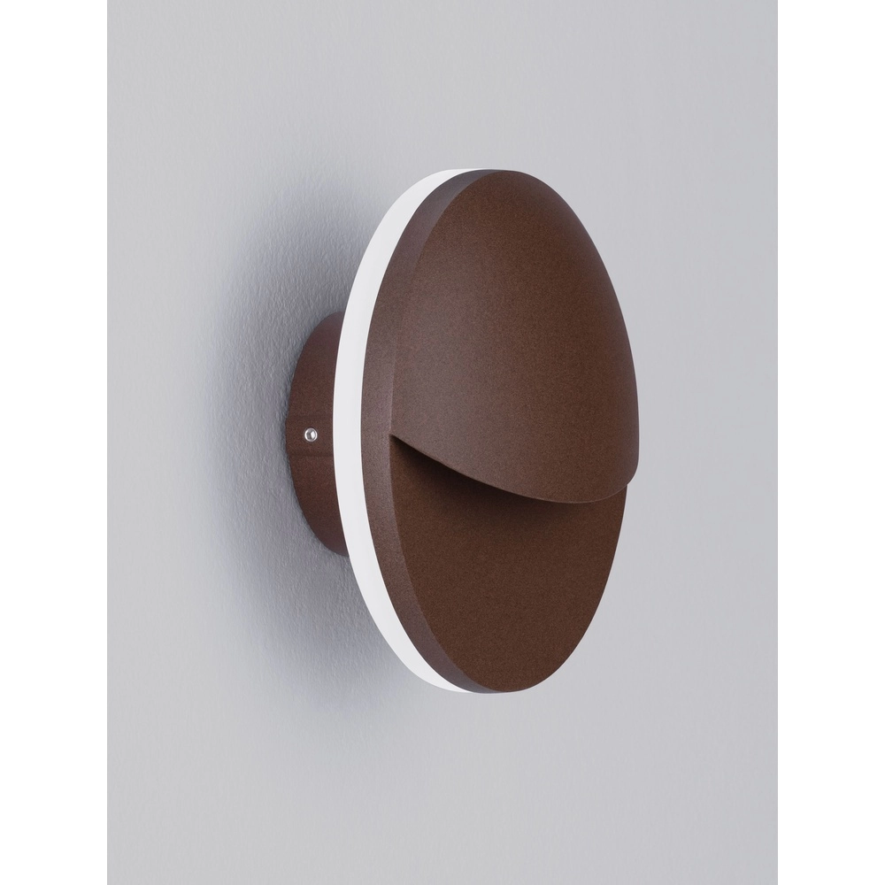 Sleek wall lamp Pan Rusty brown Lyora 5212017470454