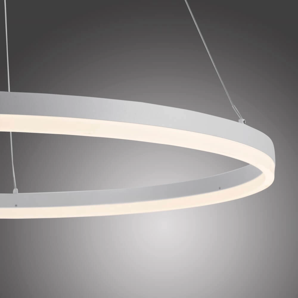 Modern pendant lamp Titus Ø 80cm white Paul Neuhaus 4012248365373
