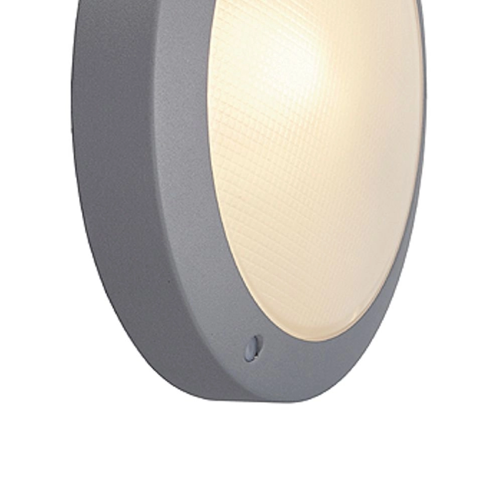 Round outdoor lamp Bulan 27cm silver grey SLV 4024163090933