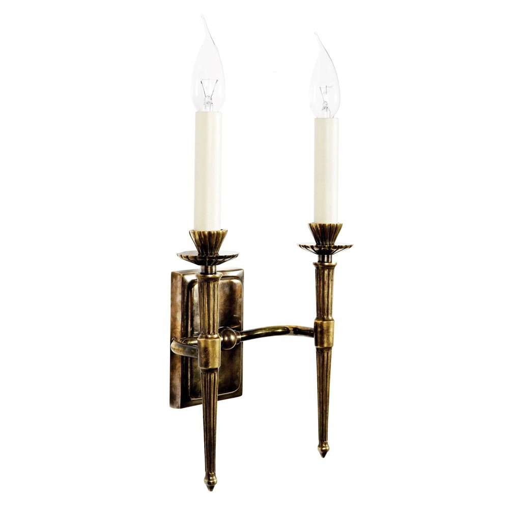 Antique candlestick Hampton 2-light - antique copper (ant)