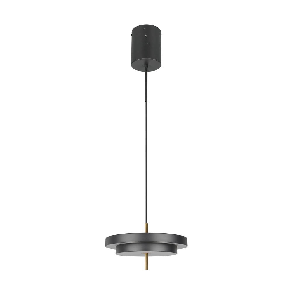 Design pendant lamp Keaton black with gold Ø 40cm Trio 4017807653366