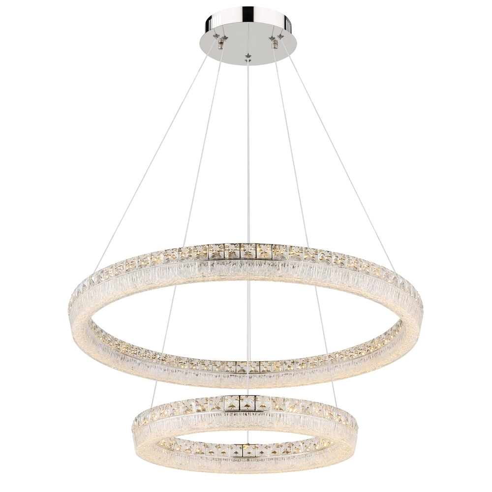 Pendant lamp Laurel chrome Ø 80cm Globo 9007371569779
