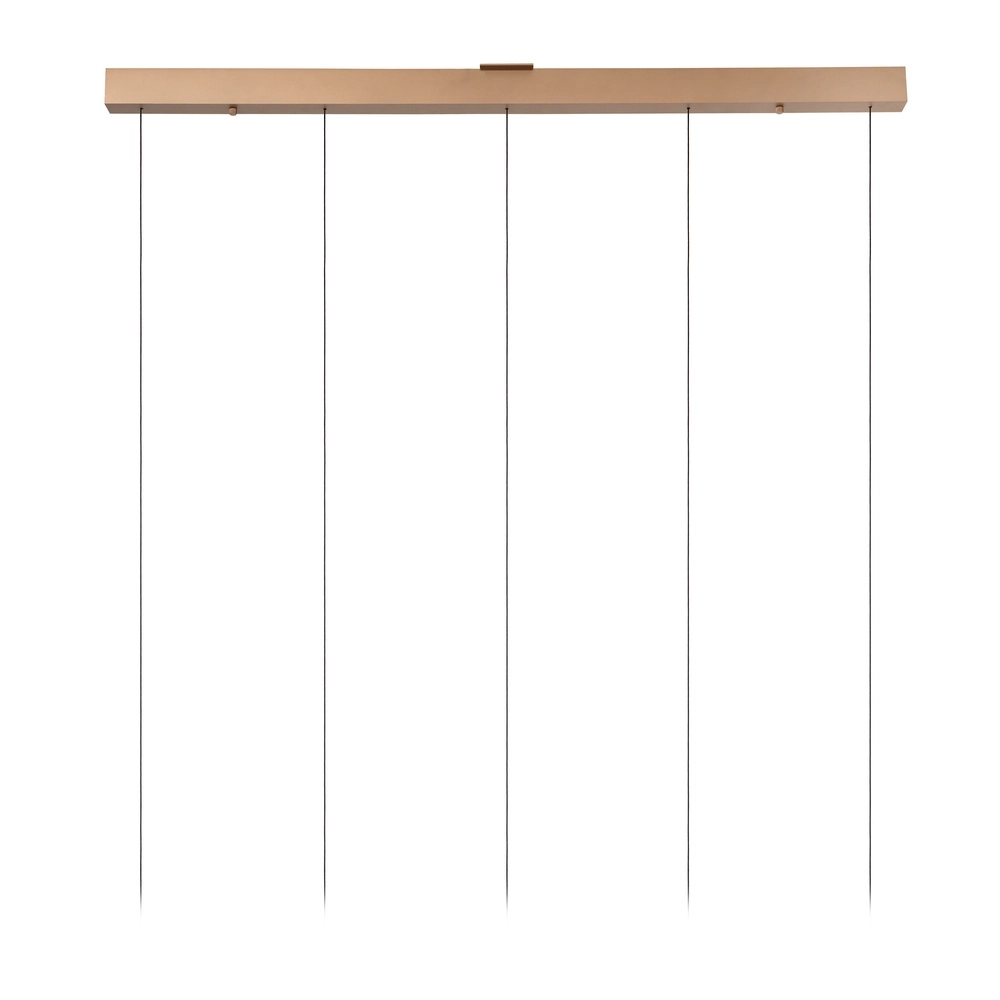 Dining room pendant lamp Santiago led - champagne - 5x Ø 23cm Premium by Lucide 5411212221902