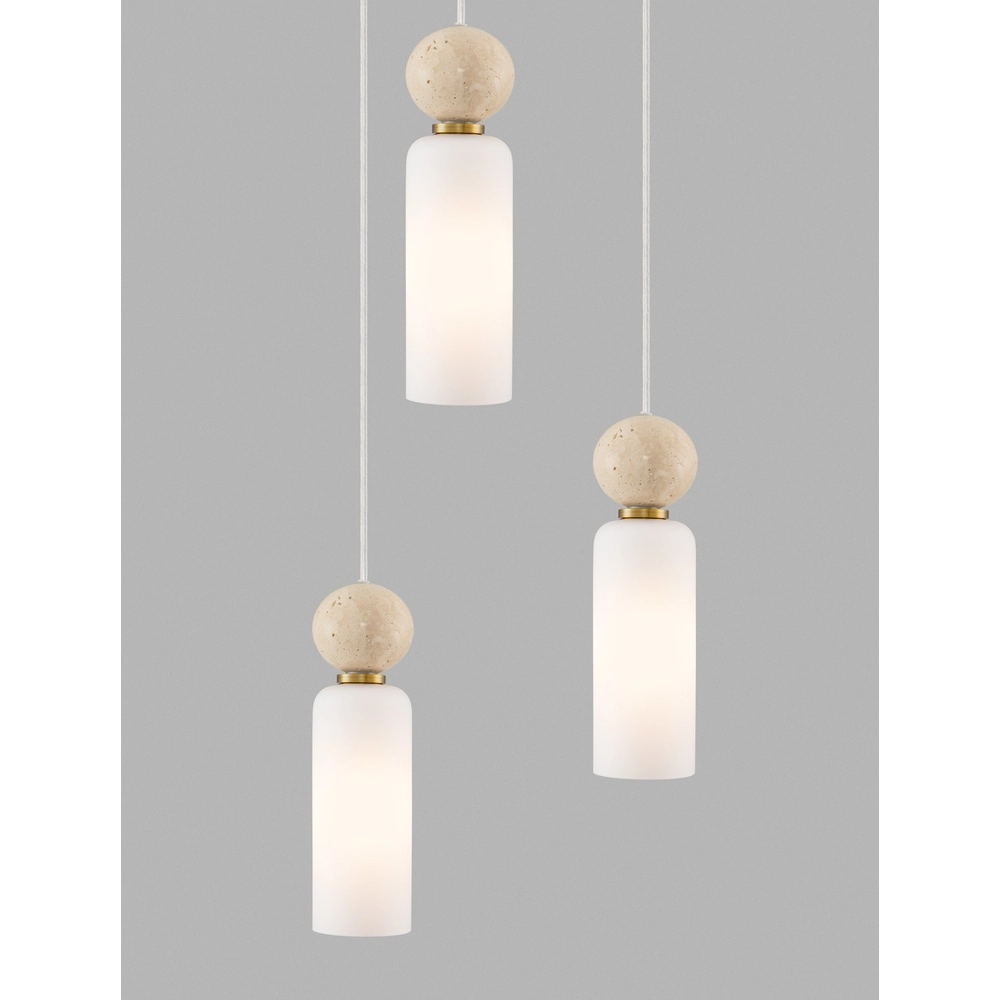 Pendant lamp Filomena 3-light gold Lyora 5212017483492