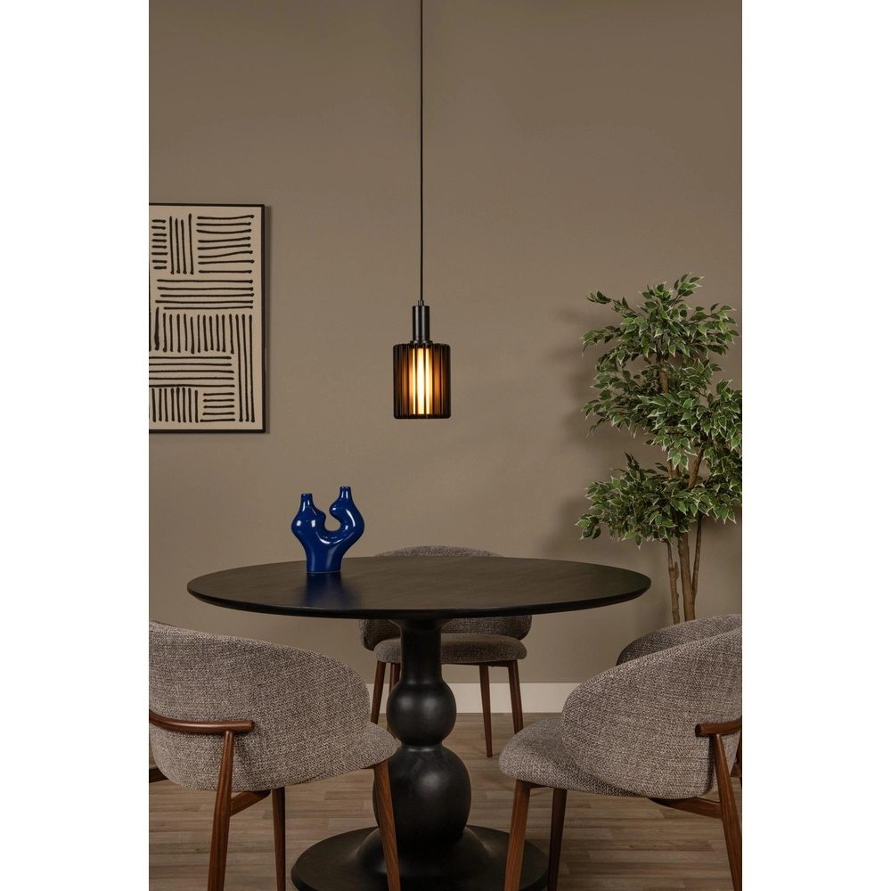 Pendant lamp Lambres Ø 15cm black Lucide 5411212452887