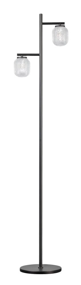 Unique floor lamp Kristel 2-light black