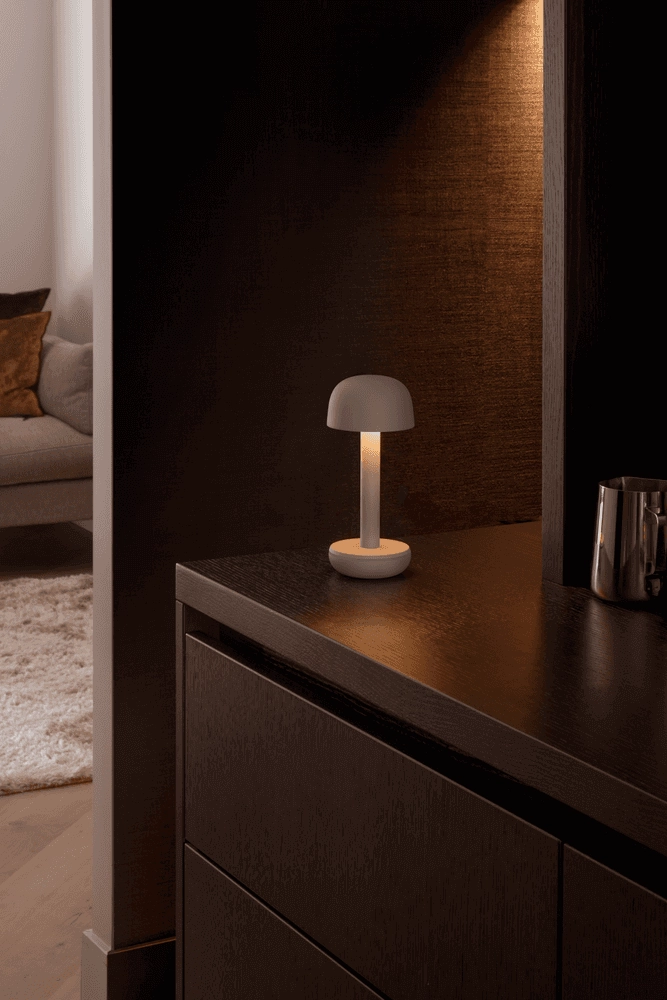 Rechargeable table lamp Two Beige Humble 7446023311380