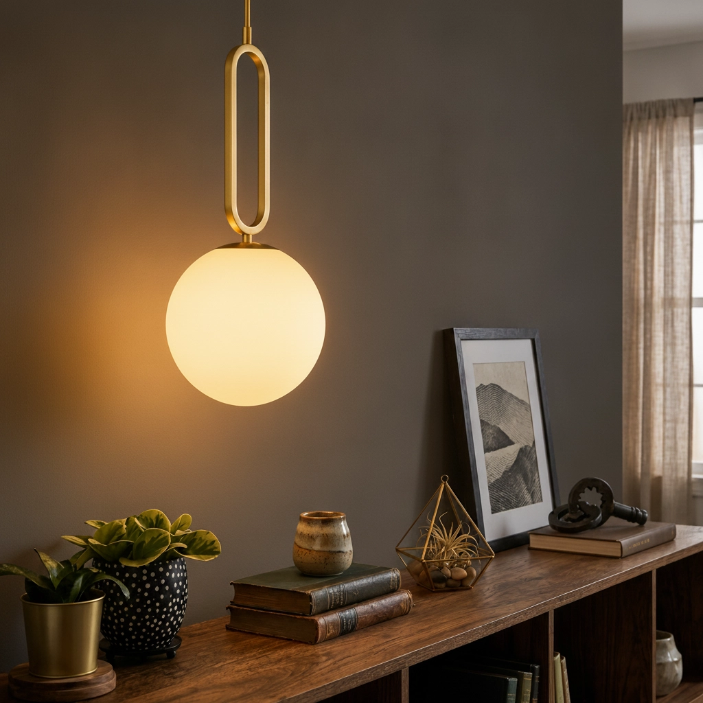 Pendant lamp Grus gold Ø 20cm