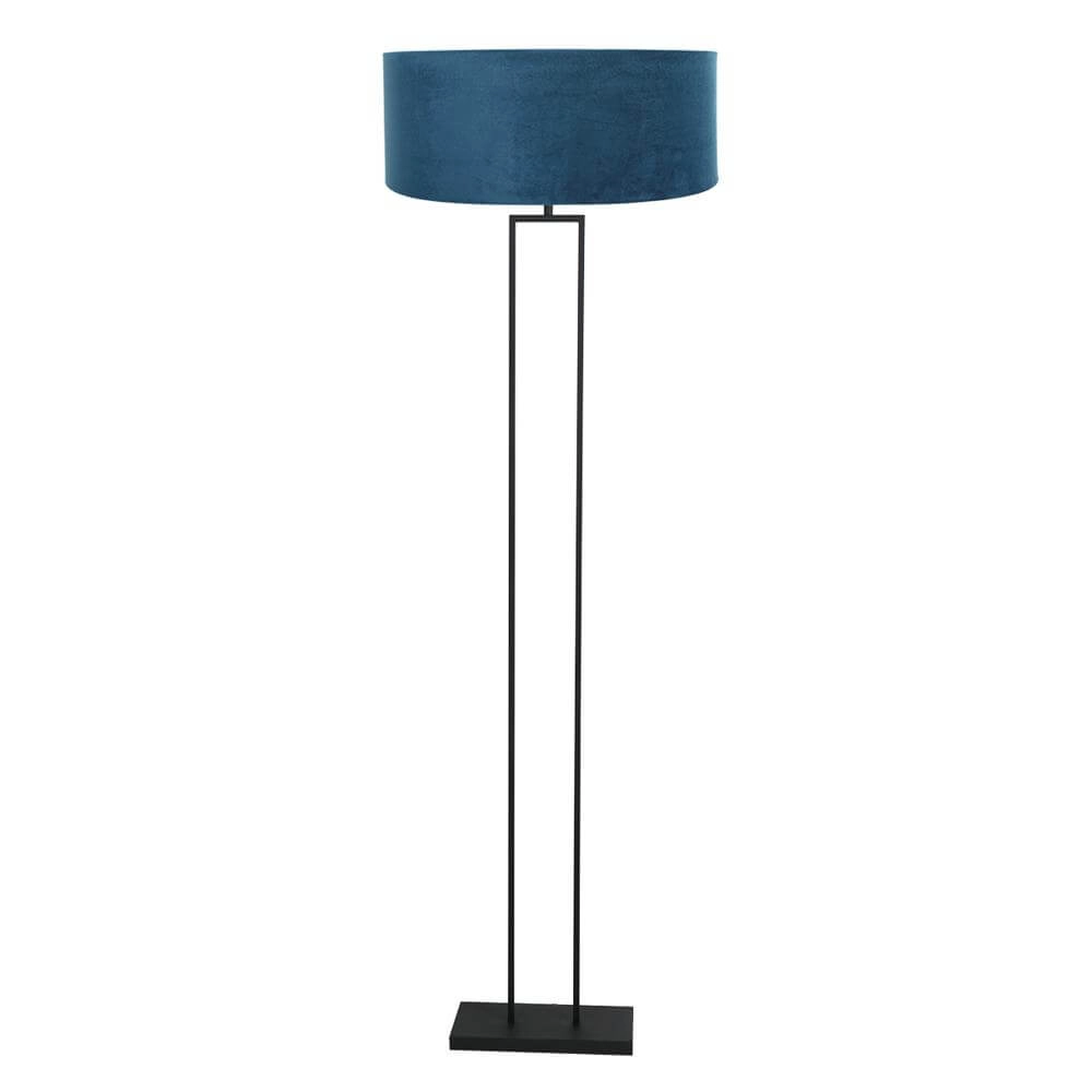 Floor lamp 160cm Stang black with blue hood Steinhauer 8712746173918