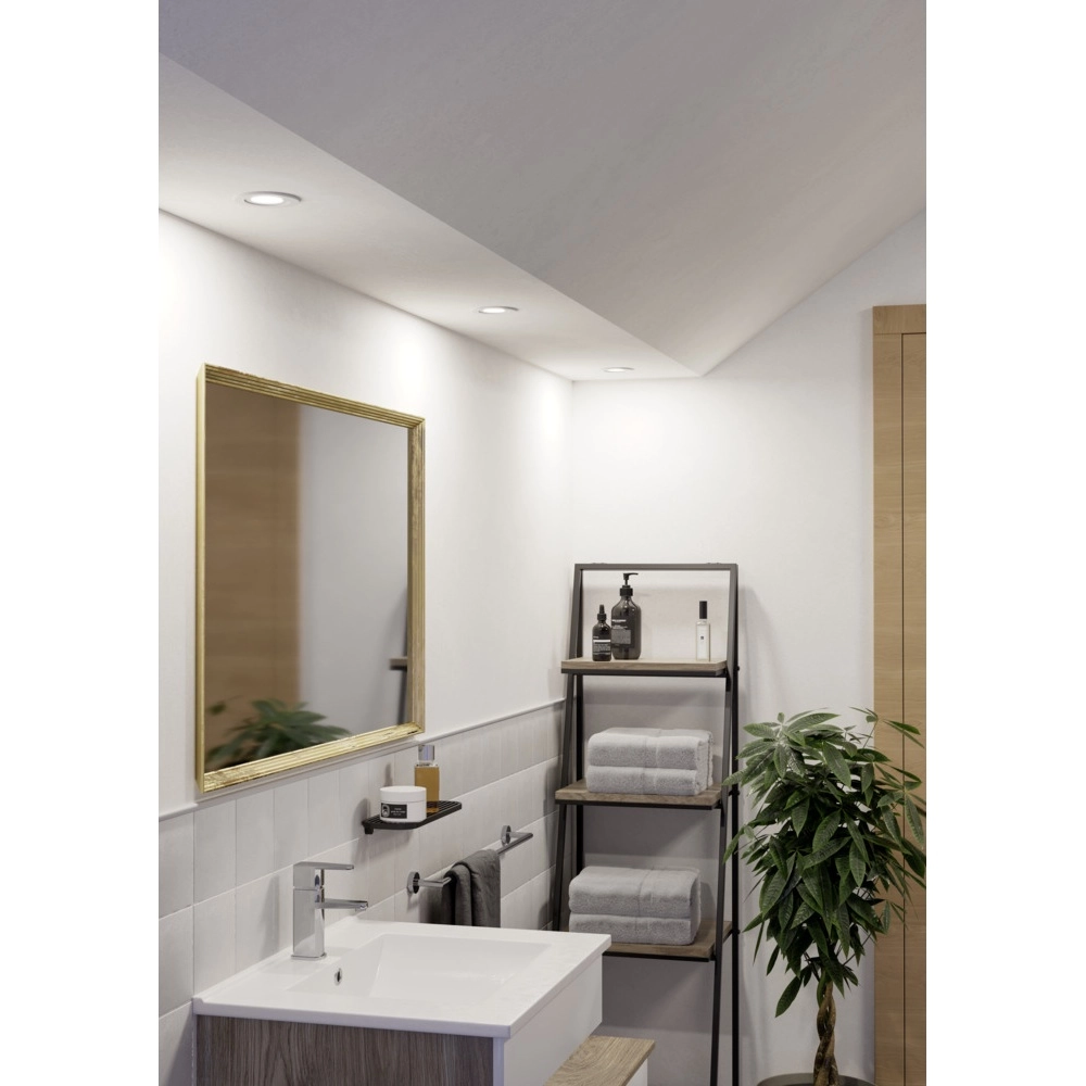 Recessed spotlight Barranco white Ø 8,4cm IP44 - 4000K Eglo 9008606359271
